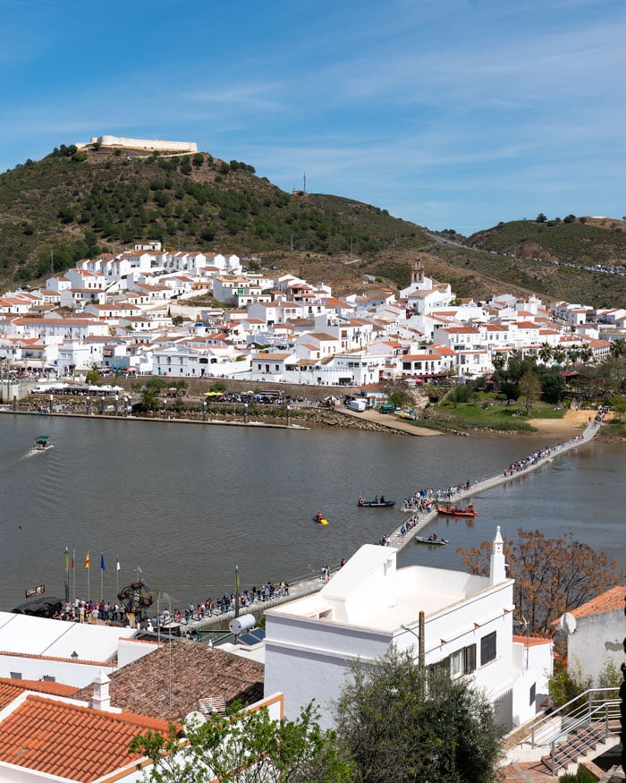 A bridge to Portugal is erected during the 3-day Contraband Festival