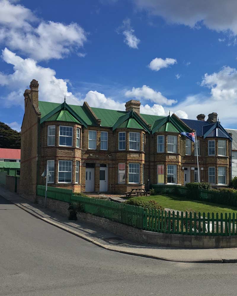 British style architecture on the Stanley waterfront