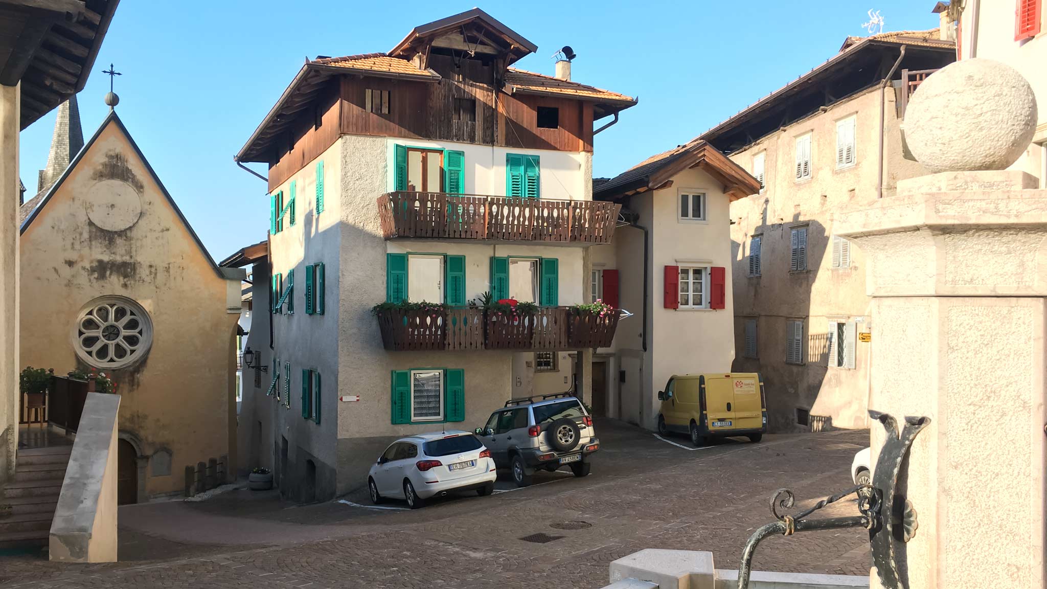 Architecture in Val Di Non with both Italian and Austrian influences