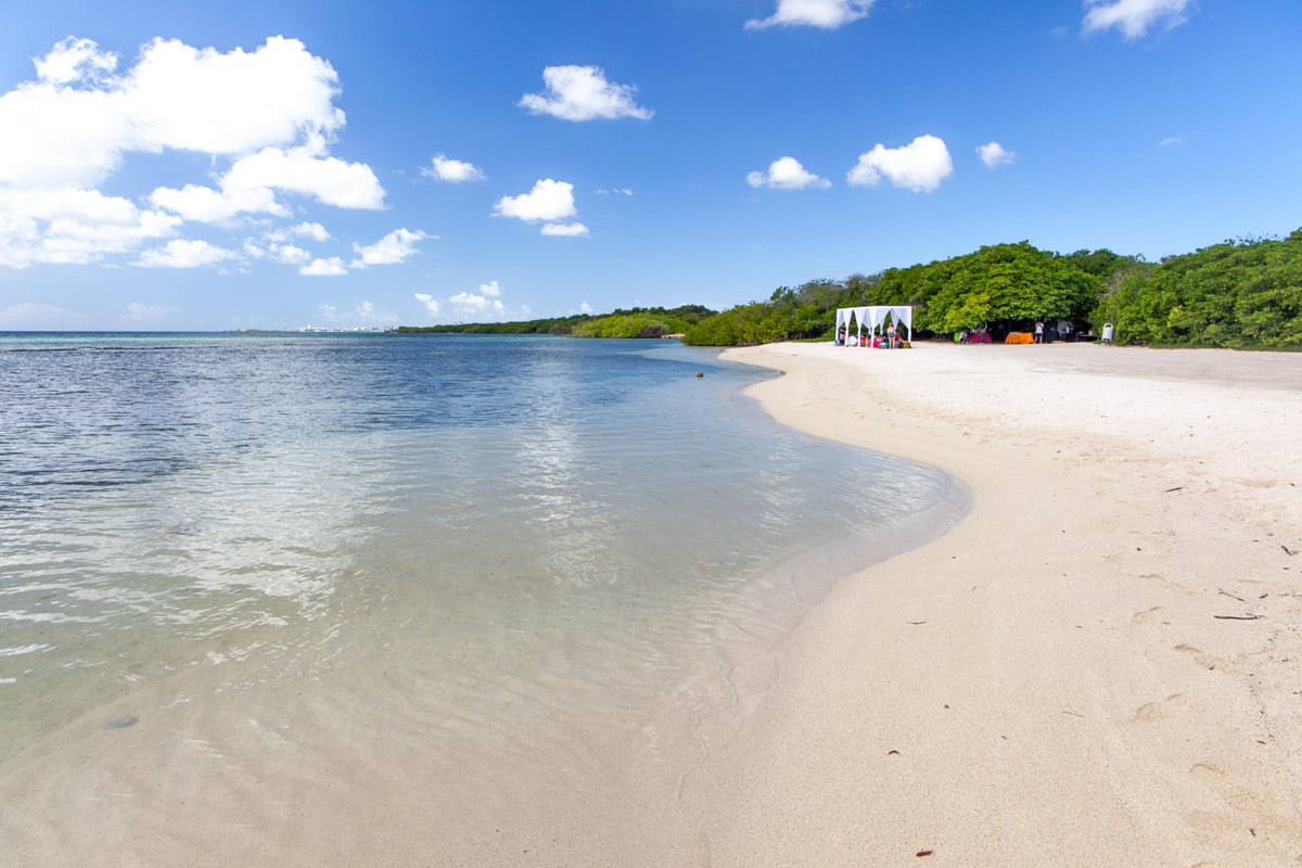 A pristine beach in Aruba