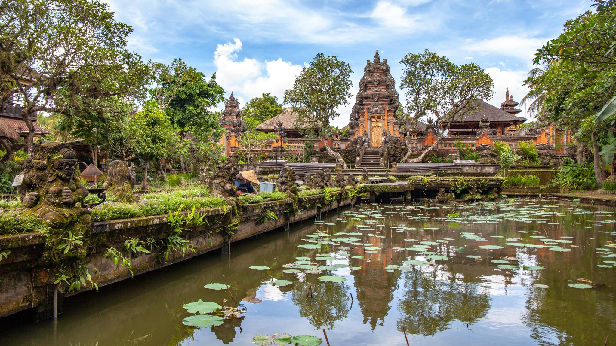 A temple in Ubud, Bali, one of the most beautiful islands in the world