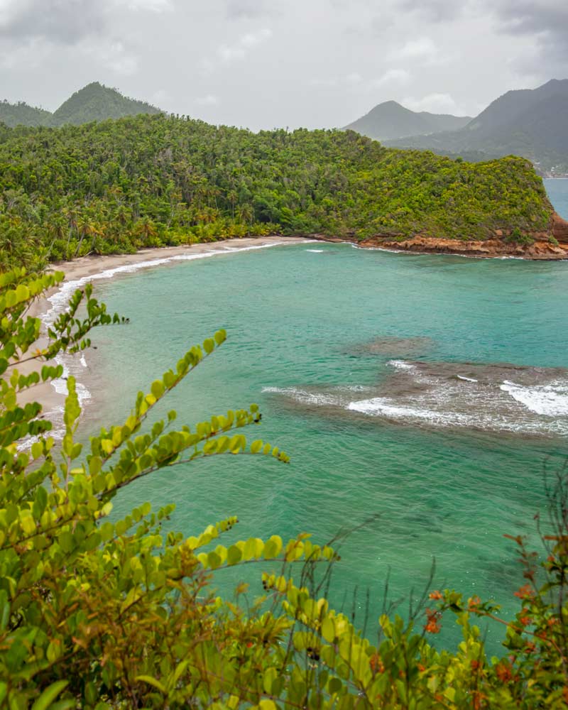 Batabou Beach in Dominica from the road