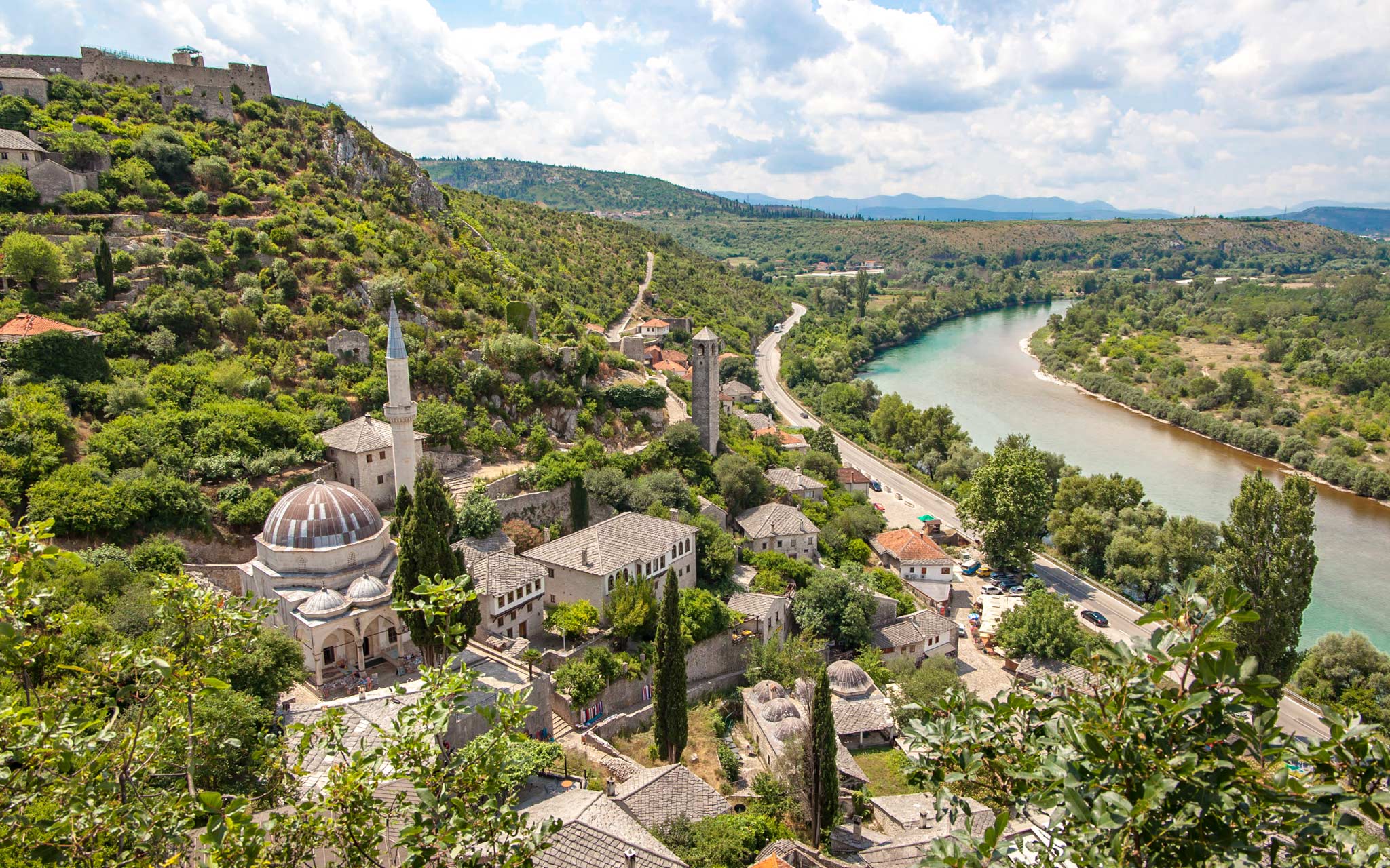 Views over an Ottoman village in Bosnia Herzegovina