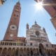 Cremona Cathedral framed by a Portico