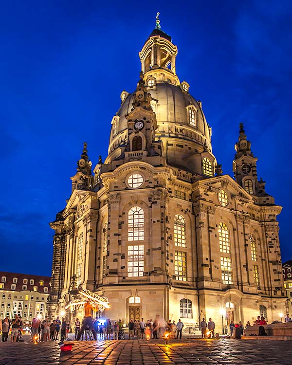 The impressive Frauenkirche Dresden, Saxony, Germany