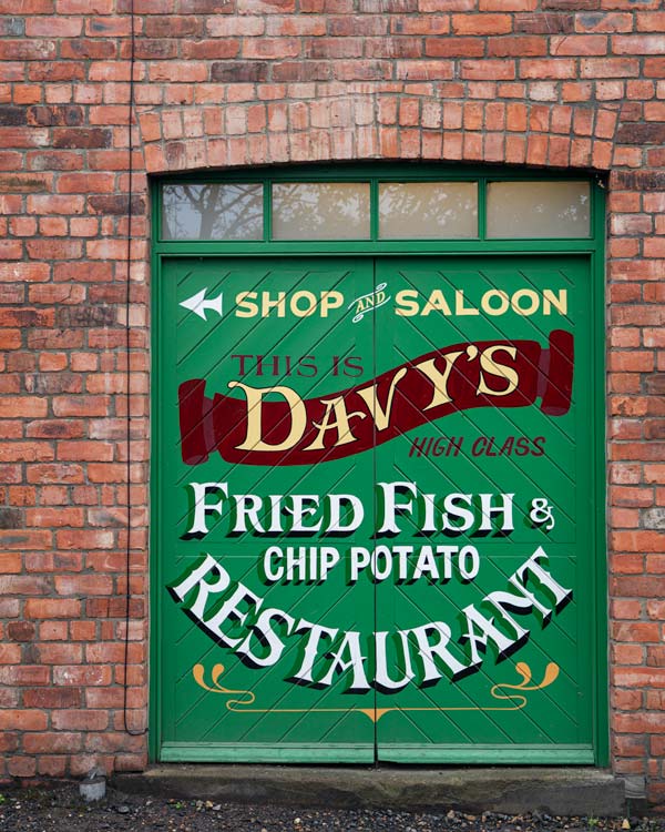 A fish and chip shop in Beamish Museum Durham