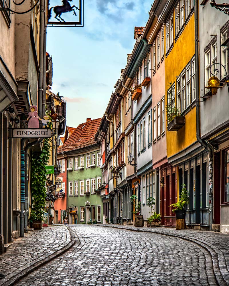 Main bridge Erfurt Thuringia