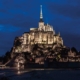 Mont Saint Michael rises from the water forming one of the best islands to visit at high tide