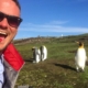 Selfie with penguins in the Falkland Islands