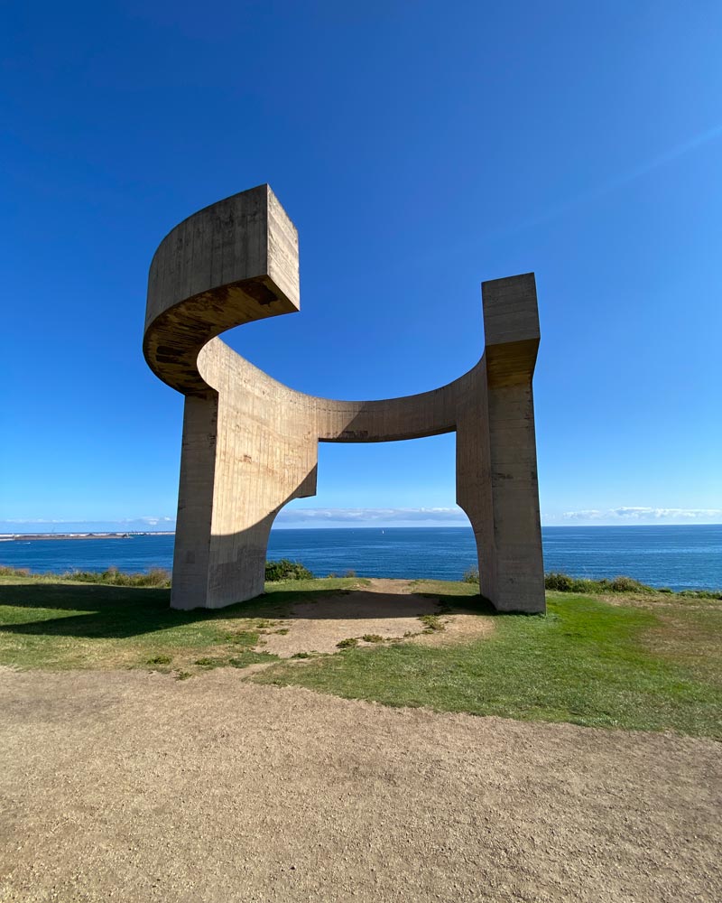 Statue in Gijón, Spain