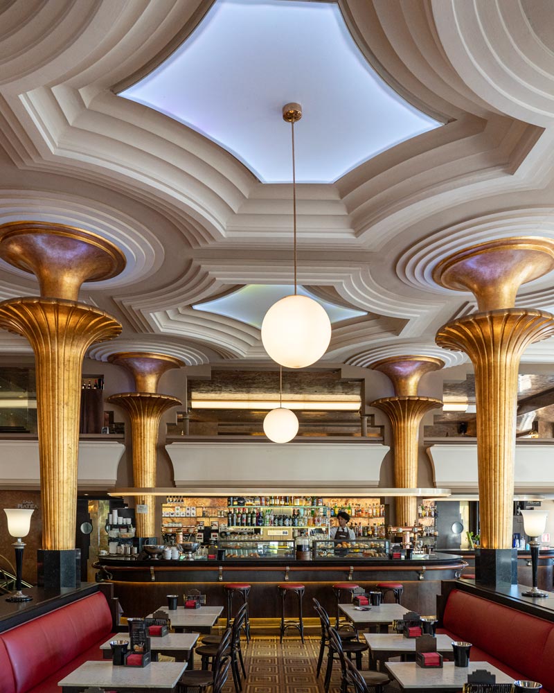 Art Nouveau Cafe in Gijón, Spain