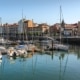 Boats in Gijón Spain