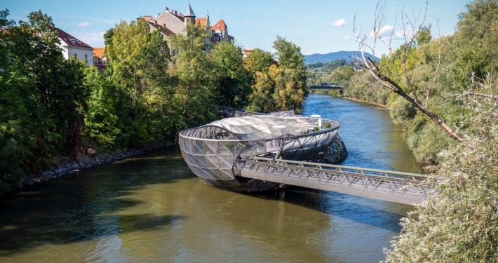 View of the Graz River Mur