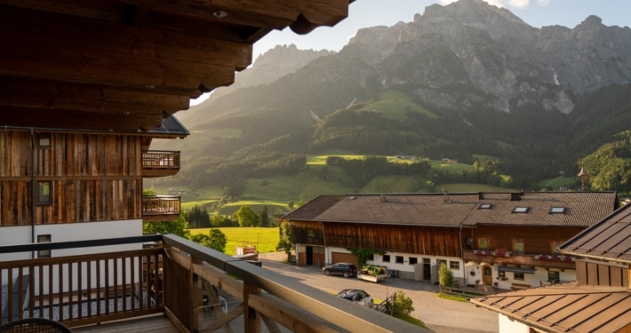 Bedroom balcony views from the Stockinggut Leogang