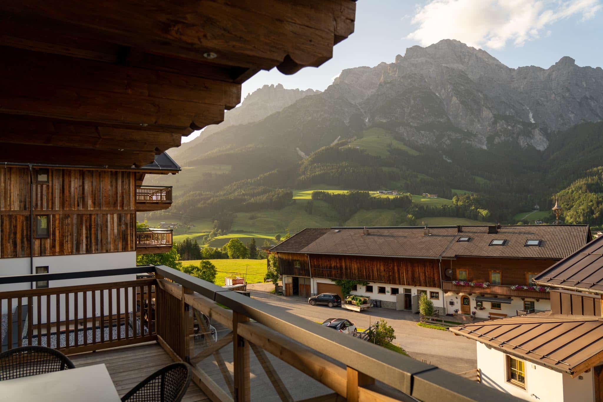 Bedroom balcony views from the Stockinggut Leogang