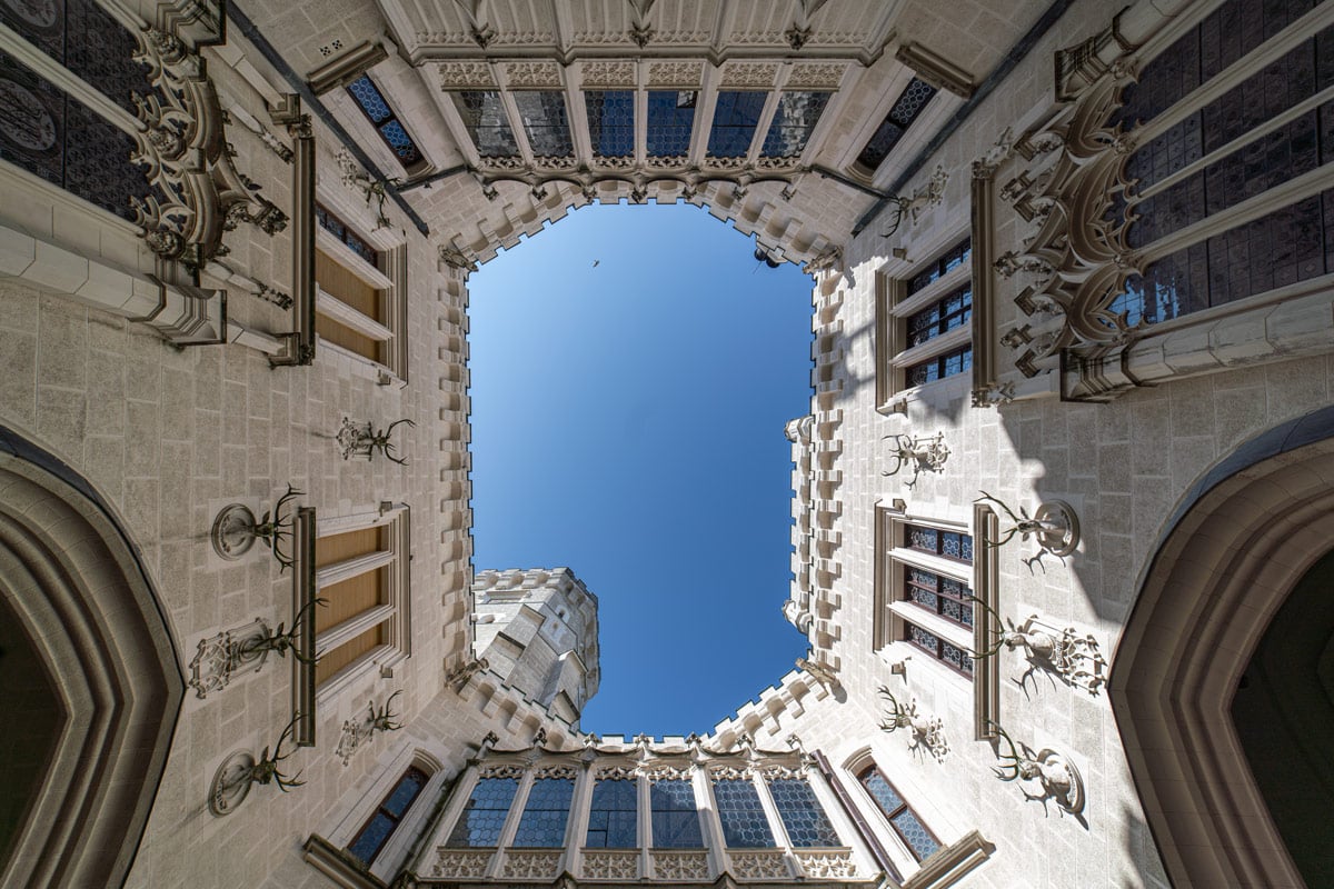 Looking up: the State Chateau of Hluboká