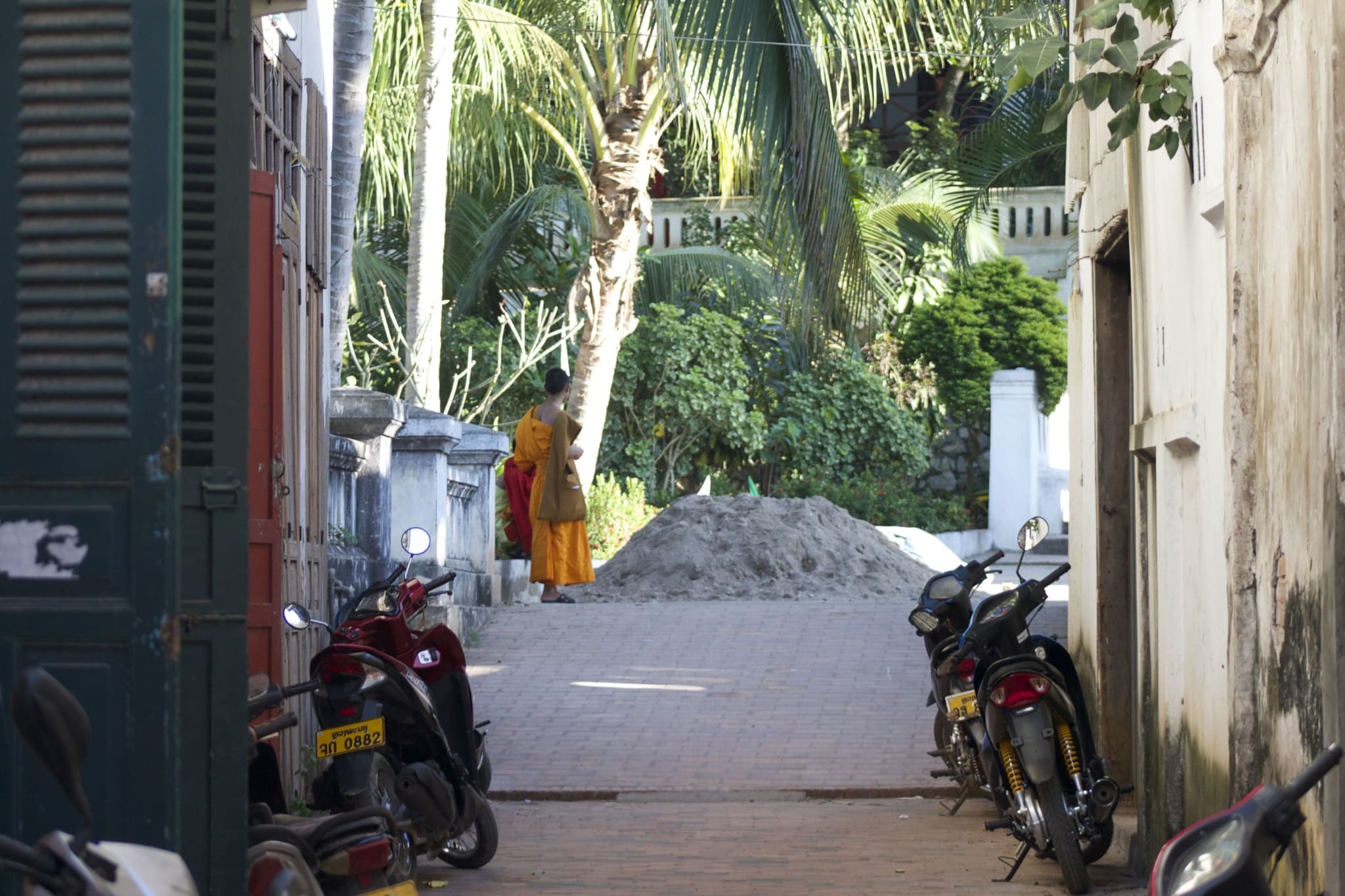 Laos Monks Street Photography