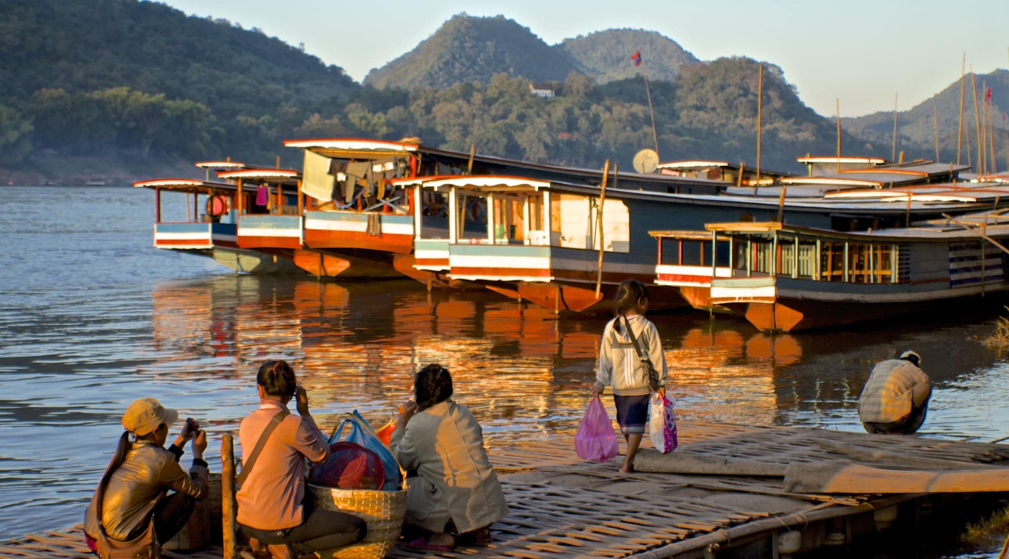 Laos Mekong Sunset Photo Essay