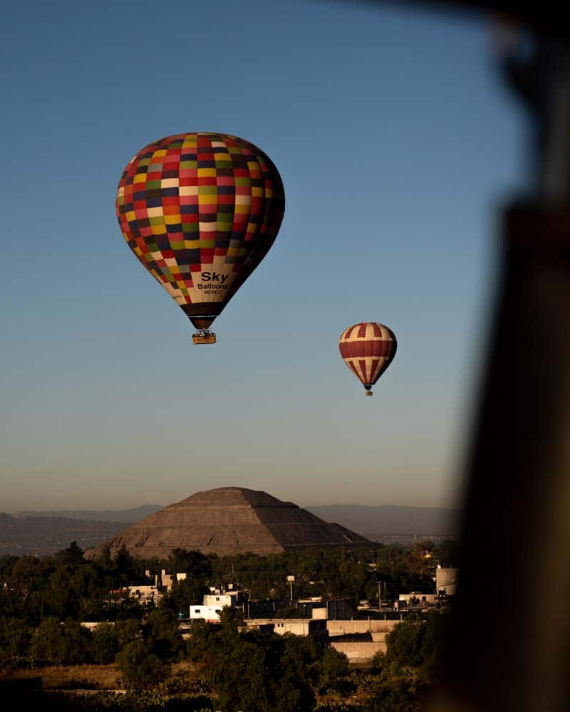 Balloon ride in Mexico City