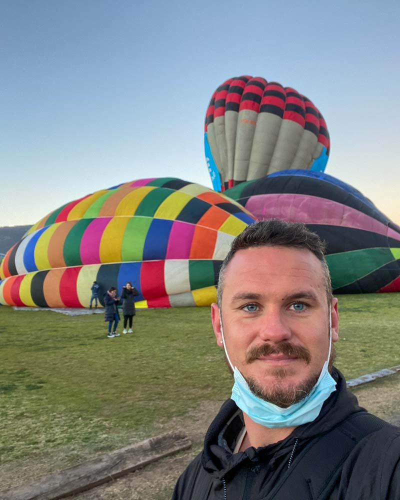 Balloon ride in Mexico City