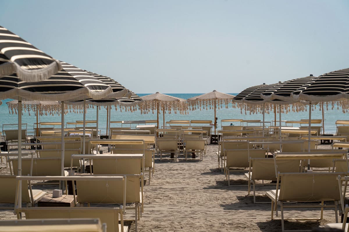 At Cala Zingaro beach you'll find umbrellas and 'wild' empty sands