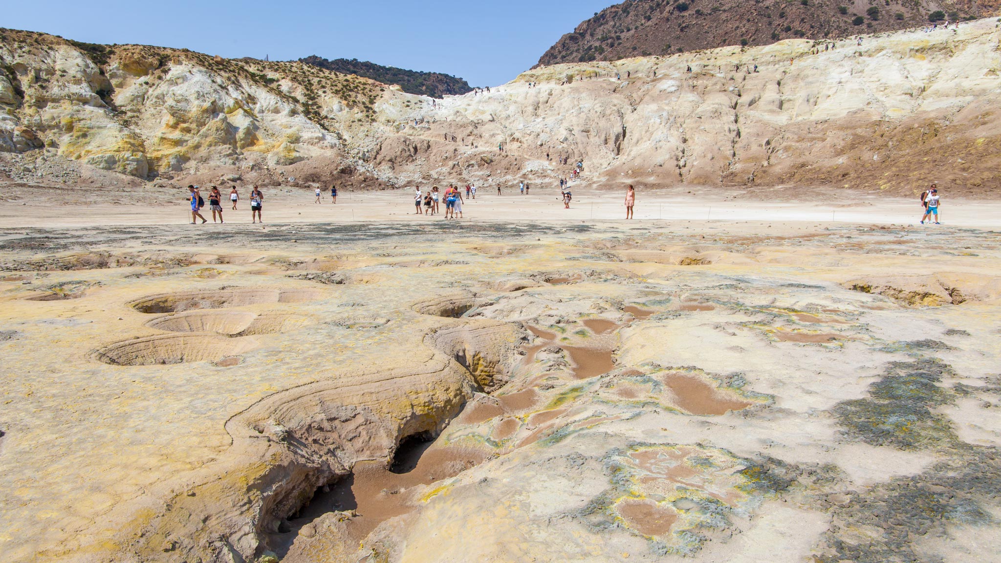 Inside the crater of Nisyros Island