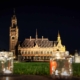 The Peace Palace at night