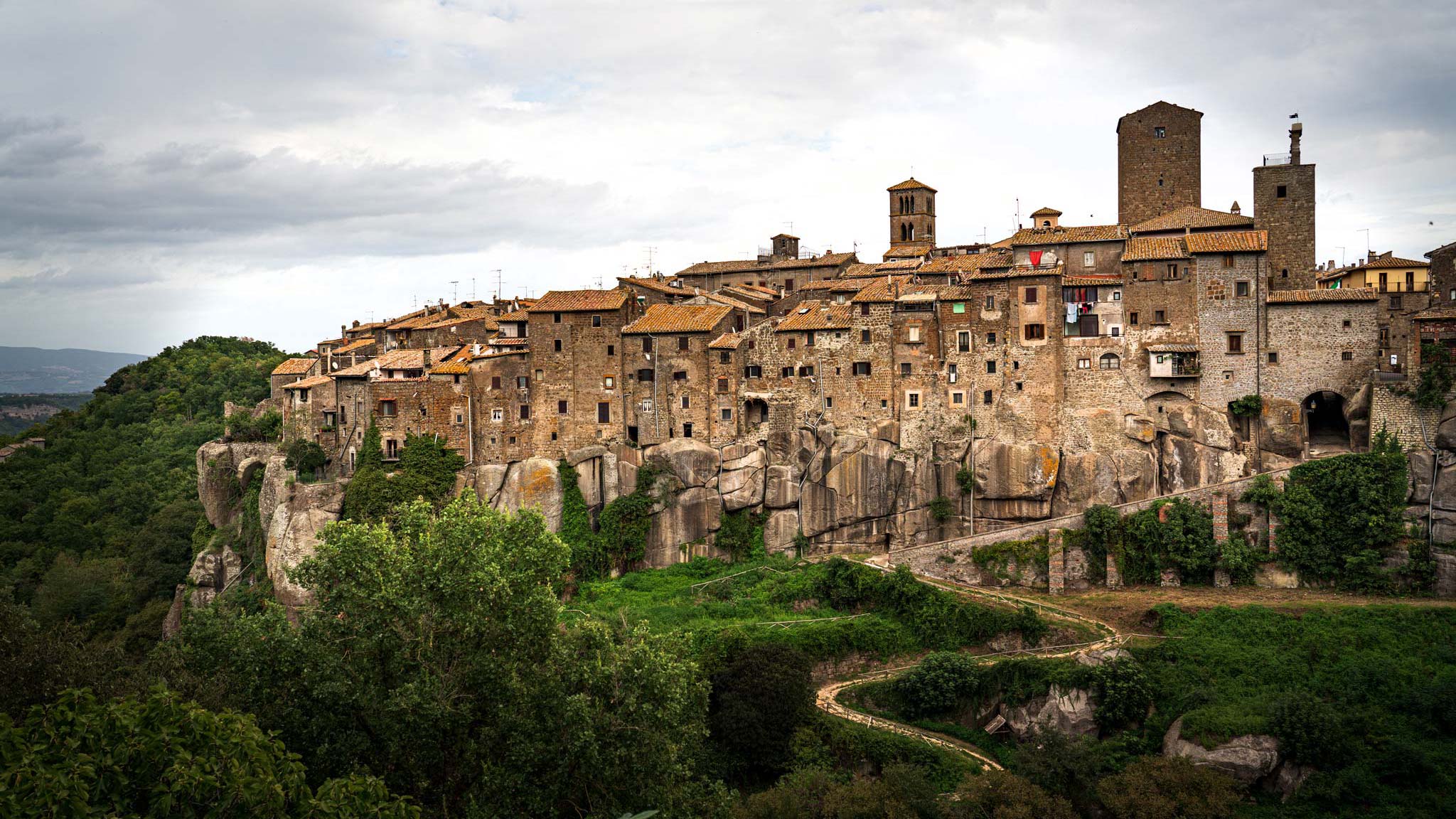 Places near Rome to visit like the small Italian town of Vitorchiano