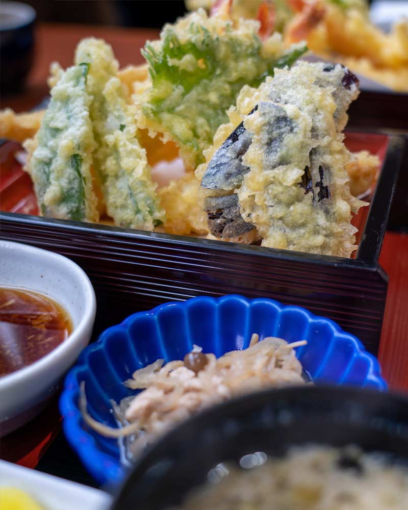 A tempura dish in Sado Island