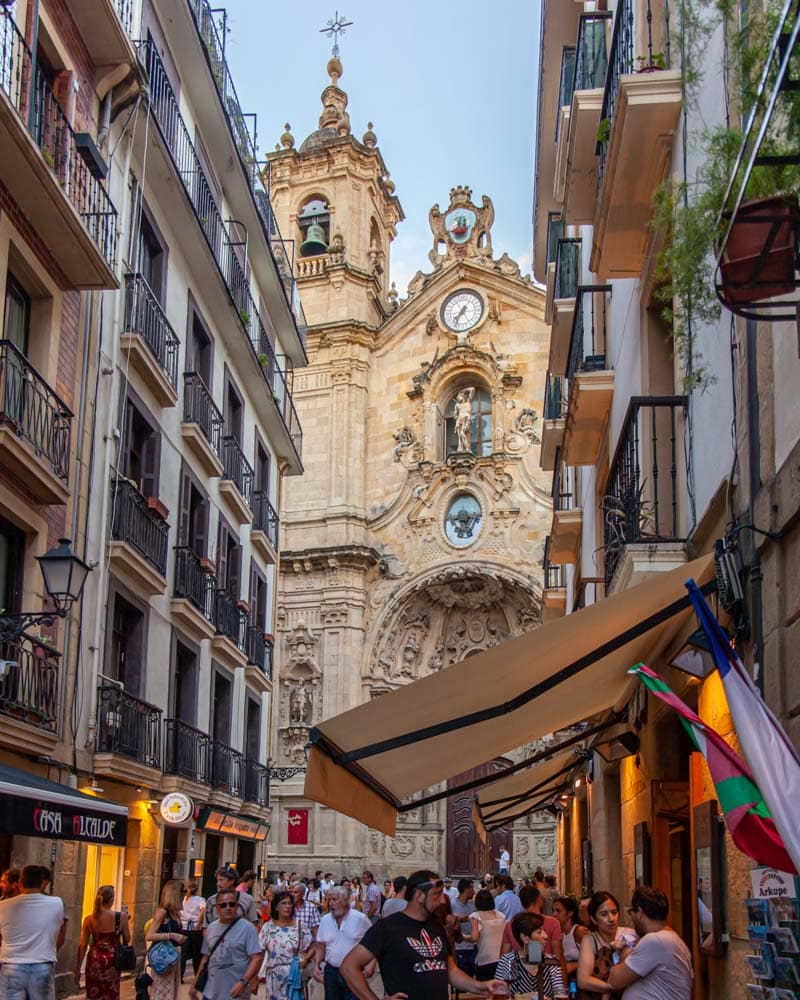 A church in San Sebastian