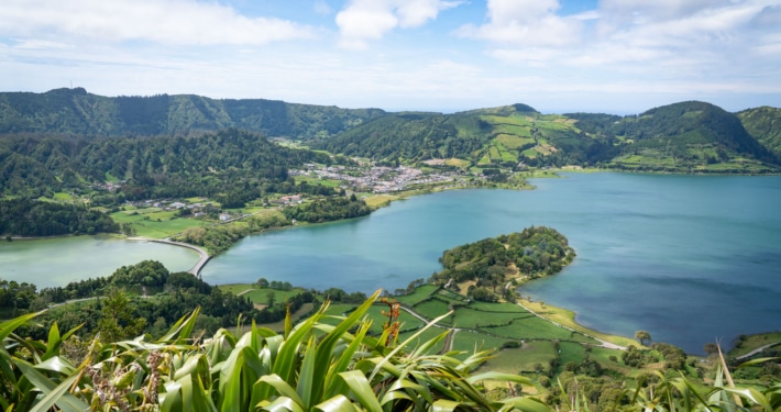 Views over the Azores Sete Cidades lakes