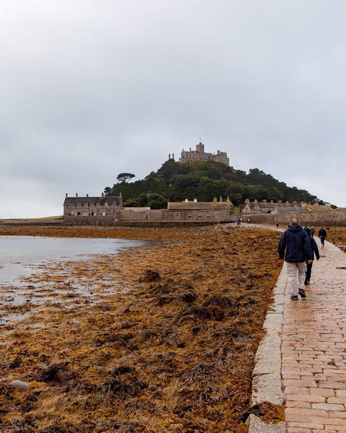 The walkway to St Michael's Mount