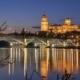 Salamanca as seen from the river at blue hour