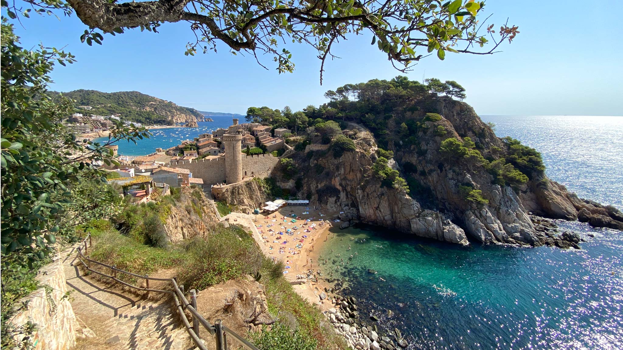 The coastline of Tossa de Mar