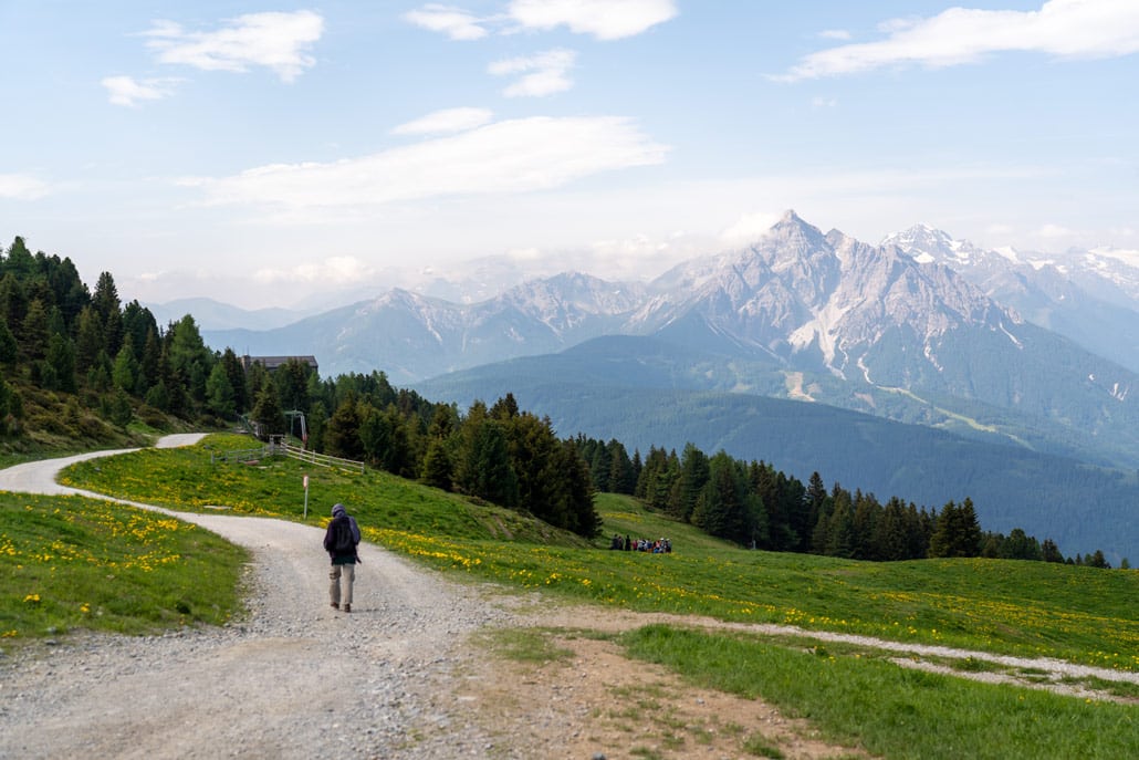 Summer hiking trails in Innsbruck, atop the Patscherkofel