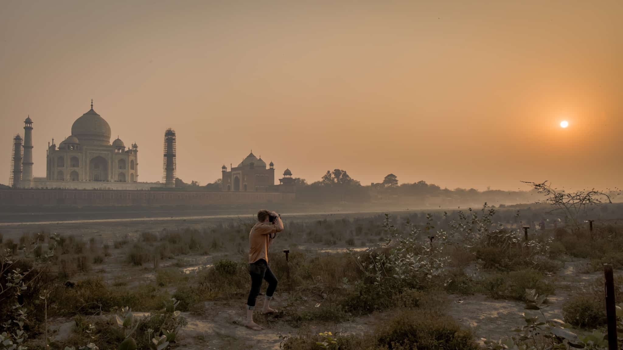 Taj Mahal Sunset