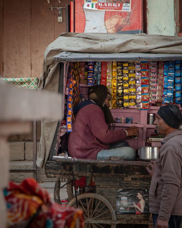 Street stalls in Varanasi