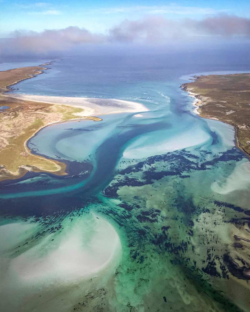 The incredible hues of the beach near Volunteer Point