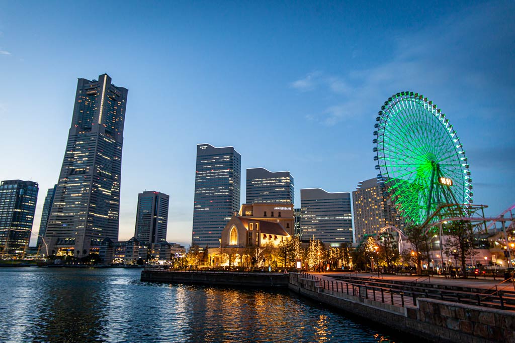 The skyline of Yokohama