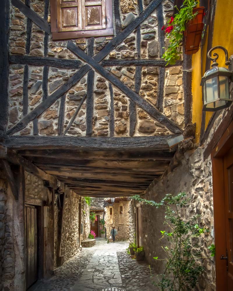 Wooden homes in Potes