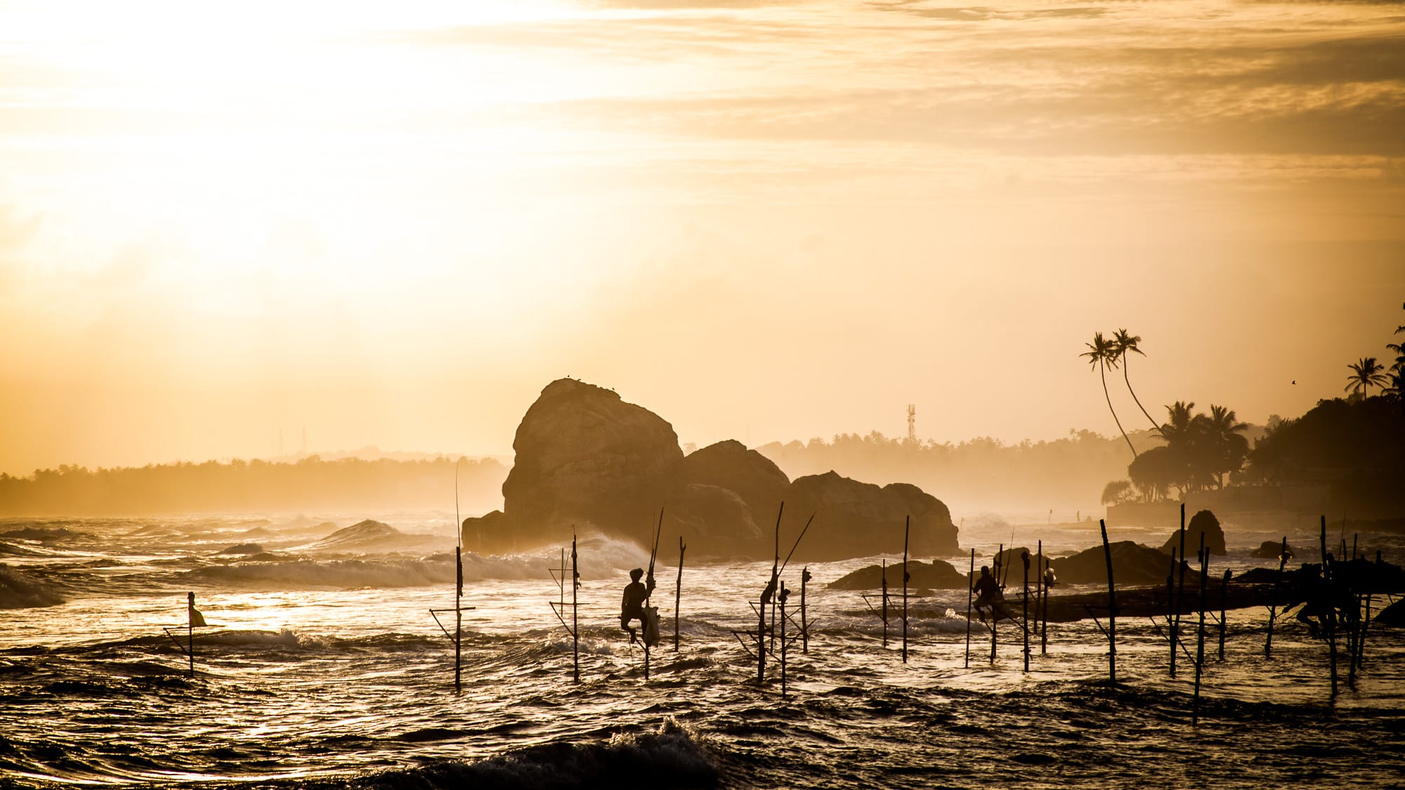 Sri Lanka stilt fishermen